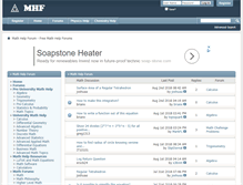 Tablet Screenshot of mathhelpforum.com